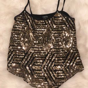 Rue 21 sparkle tank top